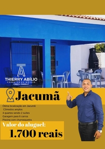 Casa em Jacumã, Conde/PB de 80m² 4 quartos para locação R$ 1.700,00/mes