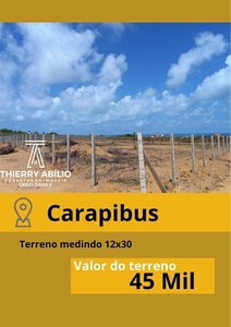Terreno em Carapibus, Conde/PB de 10m² à venda por R$ 45.000,00