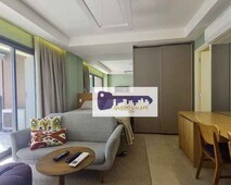 Apartamento com 1 dormitório para alugar, 43 m² por R$ 3.900,00/mês - Brooklin - São Paulo