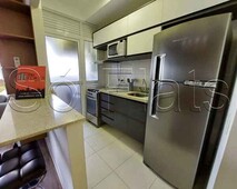 Lindo flat de luxo na Juscelino Kubitschek, 57m² contendo 1 dormitório e 2 vagas