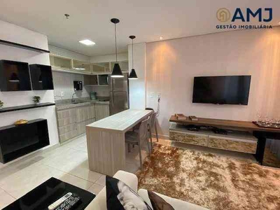 Apart Hotel com 1 quarto para alugar no bairro Jardim Goiás, 59m²