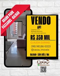 Apartamento em Calhau, São Luís/MA de 54m² 2 quartos à venda por R$ 349.000,00