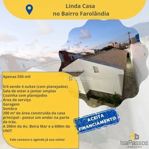 Casa com 5 dormitórios à venda, 180 m² por R$ 550.000 - Farolândia - Aracaju/SE