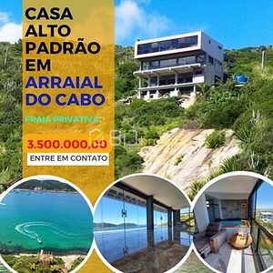 Casa em Pontal Do Atalaia, Arraial Do Cabo/RJ de 400m² 2 quartos à venda por R$ 3.499.000,00