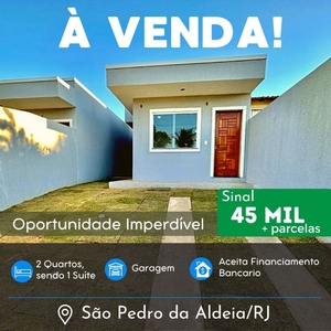 Casa em Recanto Do Sol, São Pedro Da Aldeia/RJ de 62m² 2 quartos à venda por R$ 223.900,00