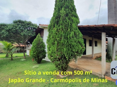 Fazenda em Povoado Do Japão Grande, Carmópolis De Minas/MG de 10m² 3 quartos à venda por R$ 179.000,00