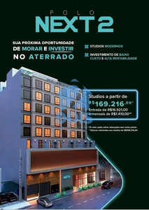 Flat em Aterrado, Volta Redonda/RJ de 25m² 1 quartos à venda por R$ 168.000,00