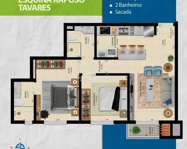 Apartamento 2 Dormitórios, 1 Suíte, com garagem, perto da Fadisma