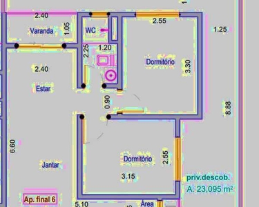 Apartamento 52m2 no Edifício Torre da Espanha, 2 Dormitórios, Área de Lazer Completa, Cozi