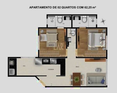 Apartamento à venda, 2 quartos, 2 suítes, 1 vaga, Sagrada Família - Belo Horizonte/MG