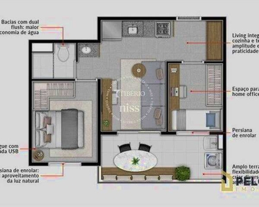 Apartamento com 1 dormitório à venda, 40 m² por R$ 319.000,00 - Santana - São Paulo/SP