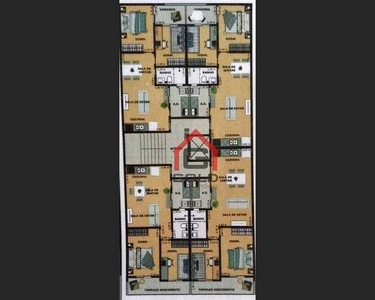 Apartamento com 2 dormitórios à venda, 42 m² por R$ 305.000 - Jardim Alvorada - Santo Andr