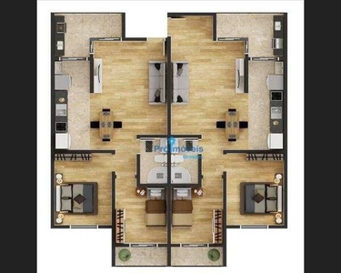 Apartamento com 2 dormitórios à venda, 53 m² - Vila Mazzei - São Paulo/SP