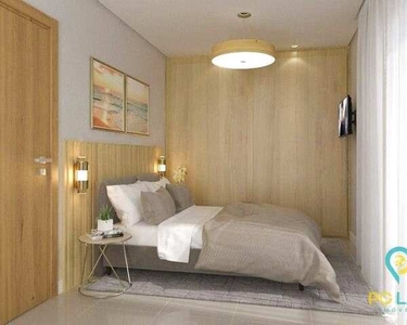 Apartamento com 2 dormitórios à venda, 71 m² por R$ 377.042,00 - Vila Guilhermina - Praia