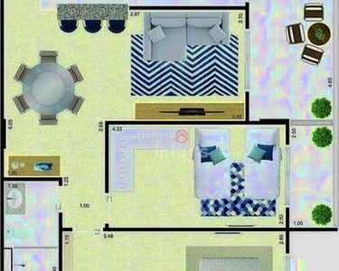 Apartamento com 2 dormitórios à venda, 81 m² por R$ 329.000,00 - Balneário Flórida - Praia