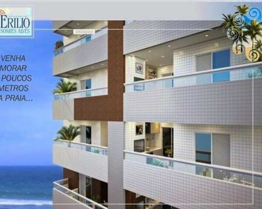 Apartamento com Vista Mar tem 66 com 2 quartos com 1suite em Maracanã - Praia Grande - S