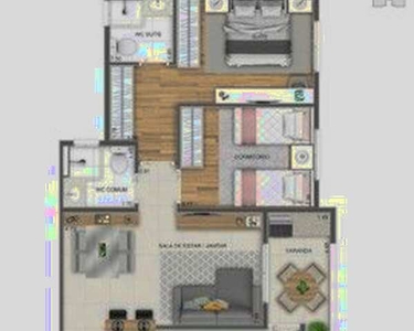 Apartamento na planta -Jd America 2 dorm 1suite -60 m2 -varanda gourmet