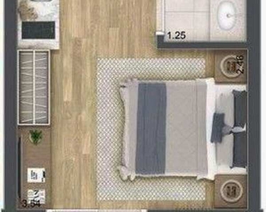 Apartamento para venda possui 25 metros quadrados em Vila Clementino - São Paulo - SP