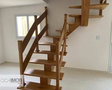 Apartamento Triplex com 2 dormitórios à venda, 80 m² por R$ 357.000 - Vila América - Santo