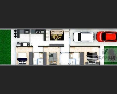 Casa com 3 dormitórios à venda, 83 m² por R$ 335.9