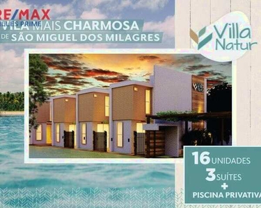 Casa com 3 quartos sendo uma suíte à venda, 61 m² por R$ 369.400 - Praia Porto da Rua - Sã