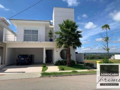 Casa com 4 dormitórios para alugar, 417 m² por r$ 11.070,40/mês - condomínio chácara ondina - sorocaba/sp