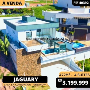 Casa Condomínio - Condomínio Residencial Jaguary - 472m² - 4 Suítes.