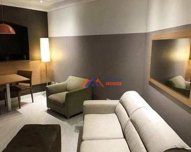 Flat com 1 dormitório à venda, 42 m² por R$ 348.000,00 - Gonzaga - Santos/SP