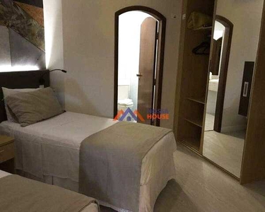 Flat com 1 dormitório à venda, 44 m² por R$ 348.000,00 - Gonzaga - Santos/SP