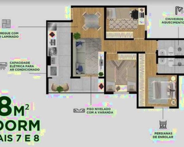 Lançamento no Urbanova: 2 e 3 Dormitórios - Piso, Registro e ITBI Grátis! S/ Diferença por