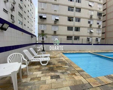 Vendo excelente apartamento no Embaré, frente mar, 51m2 úteis, 1 vaga, piscina, Santos, SP