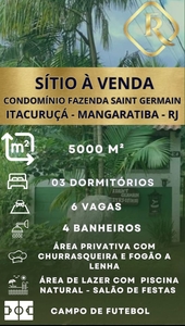 Fazenda em Itacuruça, Mangaratiba/RJ de 5000m² 3 quartos à venda por R$ 689.000,00