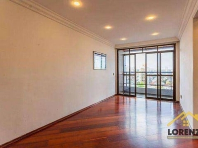 Apartamento com 02 dormitórios à venda, 70 m² - vila valparaíso - santo andré/sp