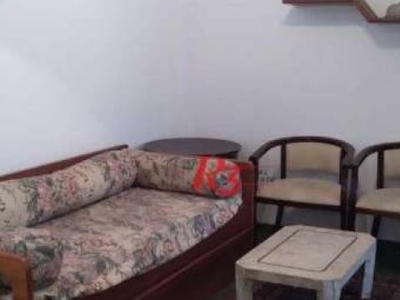 Apartamento com 1 dormitório, 50 m² - gonzaga - santos/sp