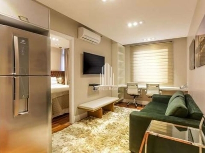 Brascan century plaza itaim first class flat à venda de 37m² com 1 dormitório e 1 vaga no itaim bibi