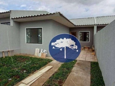 Casa com 2 dormitórios à venda, 50 m² por r$ 270.000,00 - capela velha - araucária/pr