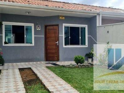 Casa para venda em são josé dos pinhais, boneca do iguaçu, 2 dormitórios, 1 banheiro, 3 vagas