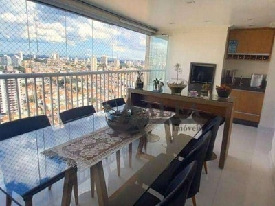 ** terraças tatuapé - lindo apartamento em andar alto c/ ampla varanda gourmet c/ churrasqueira **