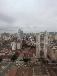 Apartamento com 2 dormitórios à venda, 95 m² por R$ 1.060.000,00 - Aparecida - Santos/SP