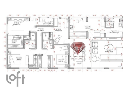 Apartamento à venda em Jardim América com 179 m², 3 quartos, 3 suítes, 1 vaga