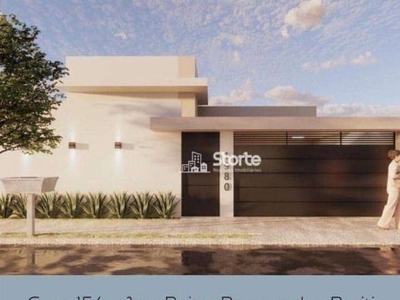 Casa com 3 suítes à venda, 154m² por r$ 730.000 - bosque dos buritis - uberlândia/mg