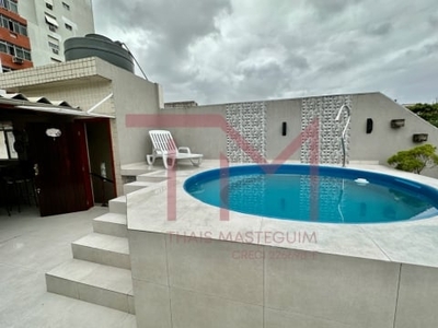 Casa com 3 suítes e piscina no boqueirão em santos/sp!