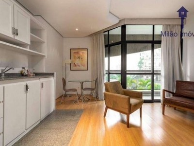Flat com 1 dormitório à venda, 62 m² - condomínio edifício address - jardim europa em são paulo/sp