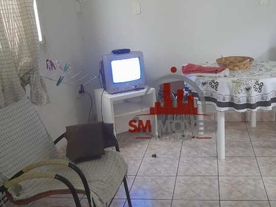 Kitnet dividida para 01 dormitório MOBILIADA no Boqueirão - Praia Grande/SP