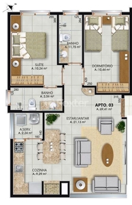 Apartamento 2 dorms à venda Rua 24 de Setembro, Centro - Tramandaí