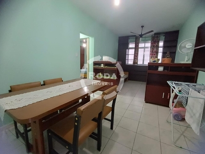 Apartamento a venda de 1 dormitório em Santos no Gonzaga em Frente Mar