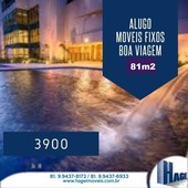 Alugo !!!! /81m2/2quartos/moveis fixox/boa viagem