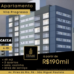 Apartamento para venda em São Paulo / SP, Vila Progresso (Zona Leste), 2 dormitórios, 1 banheiro