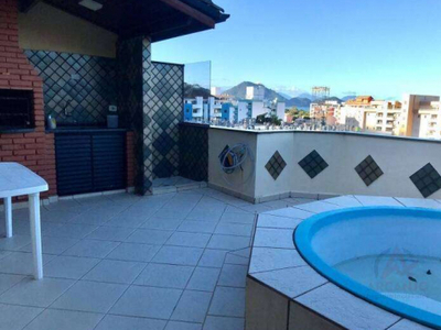 Cobertura com piscina privativa, tipo duplex na Praia das Toninhas.
