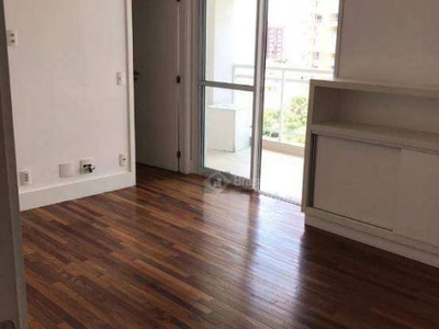 Flat com 1 dormitório para alugar, 52 m² por R$ 3.300/mês - Brooklin - São Paulo/SP